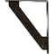 Ekena Millwork Traditional Wrought Iron Bracket, (Triple center brace), Antiqued Warm Silver 2"W x 10"D x 12"H BKTM02X10X12TTRAWS - alternate 6